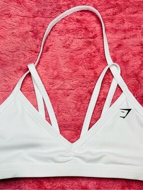 Gymshark White Strappy Multi-Back Sports Bra